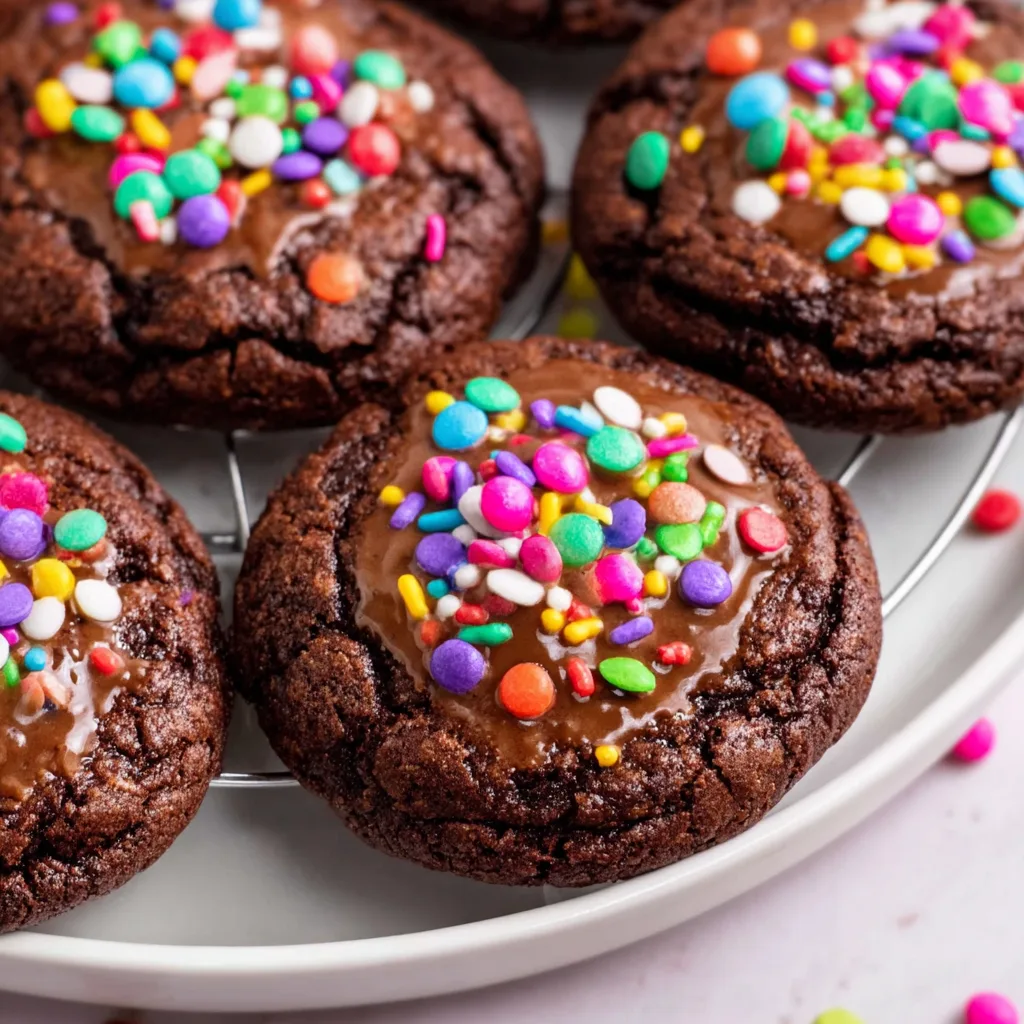 Fudgy Cosmic Brownie Cookies Recipe | Soft, Chewy, &amp; Chocolatey Treats