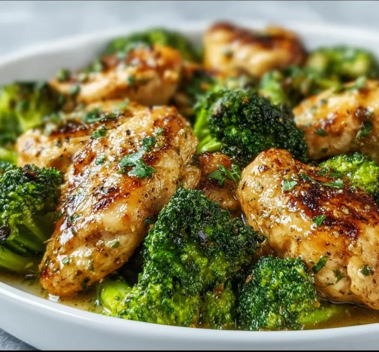 Garlic Butter Chicken Broccoli Recipe | Easy &amp; Healthy Dinner Idea
