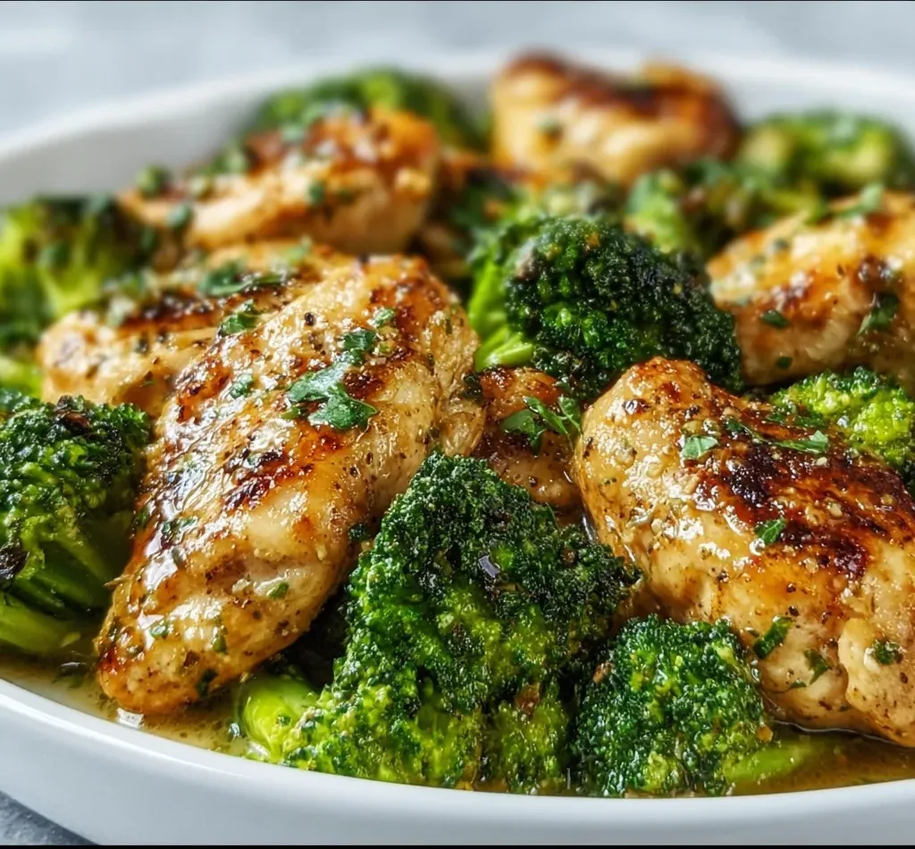 Garlic Butter Chicken Broccoli Recipe | Easy &amp; Healthy Dinner Idea