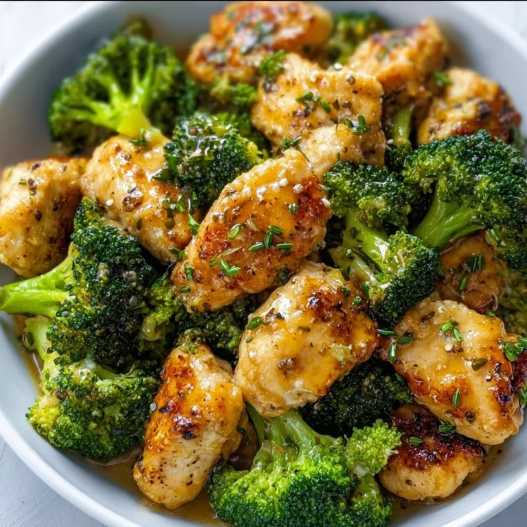 Garlic Butter Chicken Broccoli Recipe | Easy & Healthy Dinner Idea