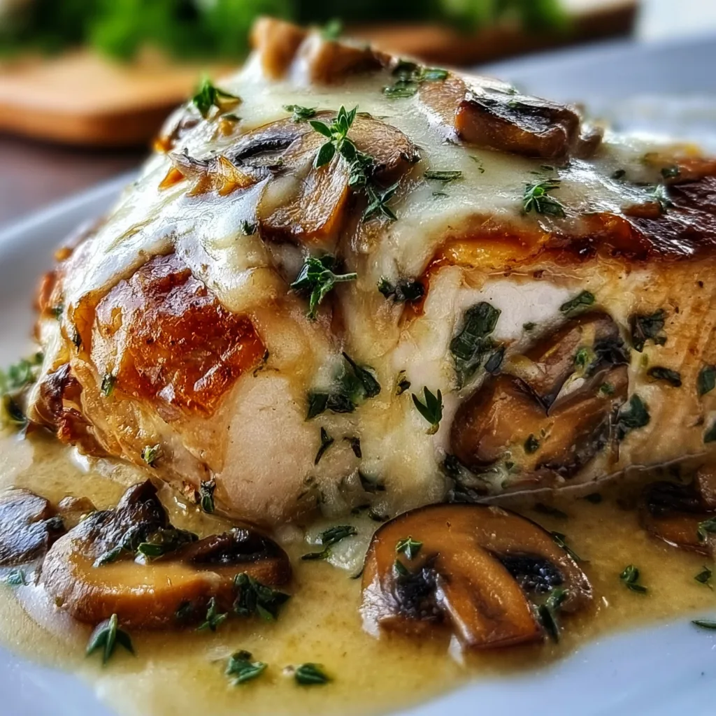 Gouda &amp; Mushroom Stuffed Chicken Recipe | Easy &amp; Delicious Dinner Idea