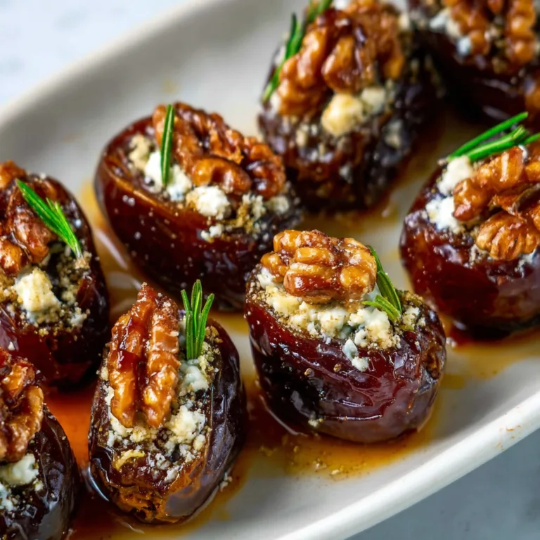 Gourmet Roasted Stuffed Dates with Goat Cheese | Easy Elegant Appetizer Recipe