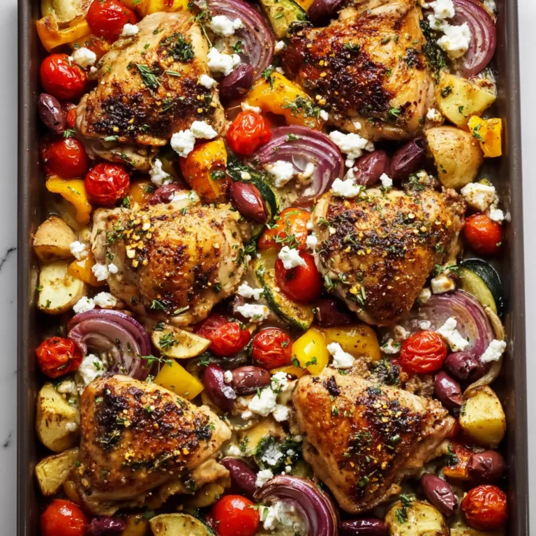 Greek Sheet Pan Chicken Recipe | Easy Mediterranean Dinner Idea