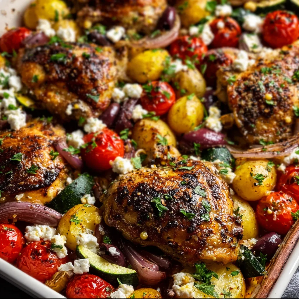 Greek Sheet Pan Chicken Recipe | Easy Mediterranean Dinner Idea