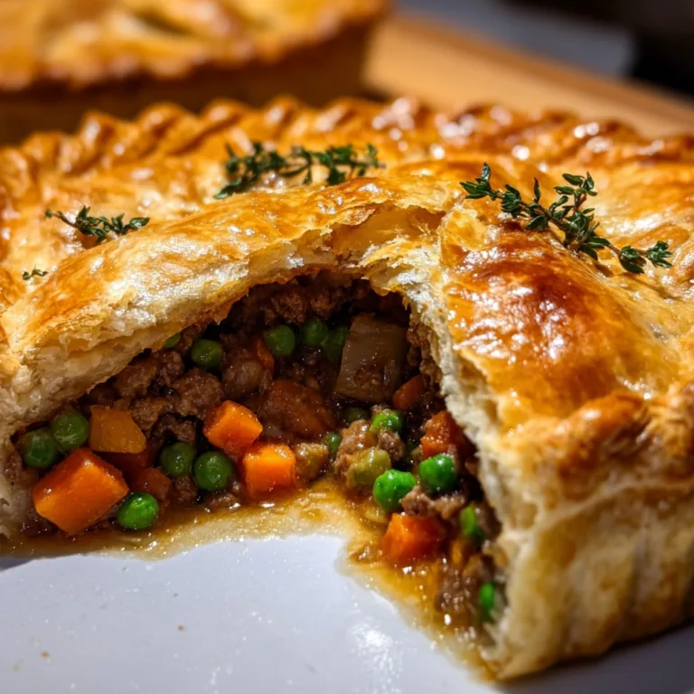 Hearty Beef &amp; Veggie Meat Pie with Flaky Crust | Classic Comfort Food Recipe