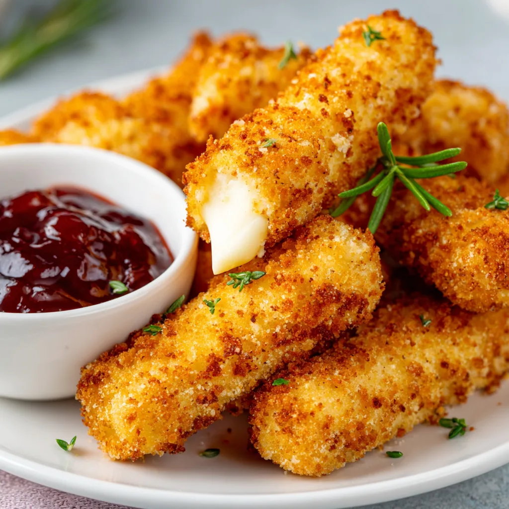 Crispy Homemade Mozzarella Sticks Recipe | Easy &amp; Delicious Snack