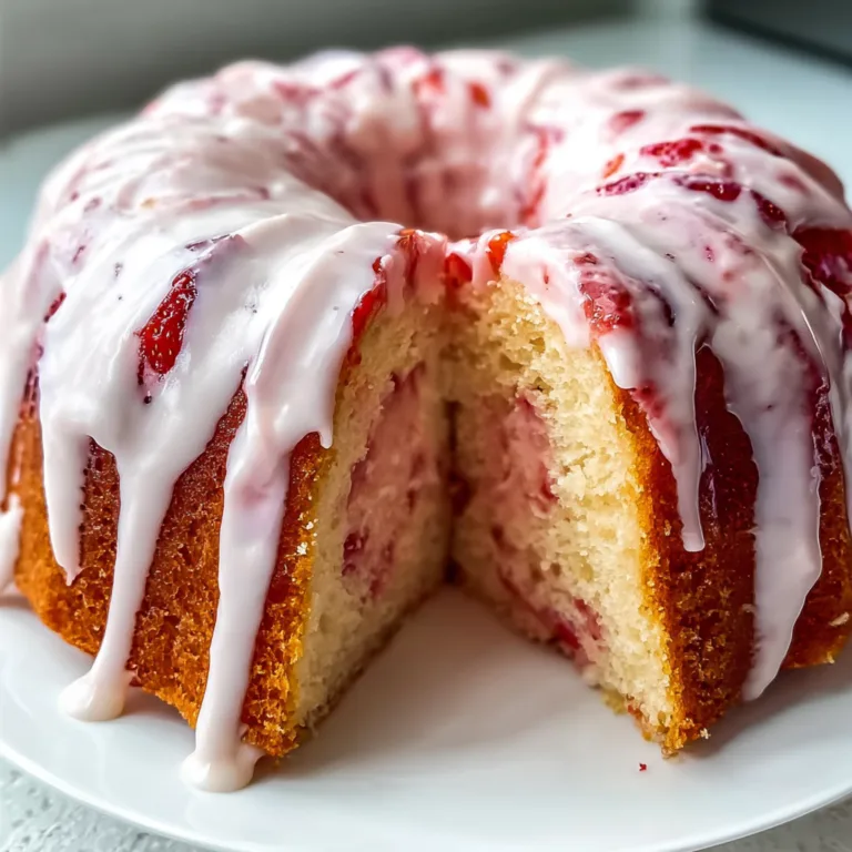 Homemade Strawberry Cream Cheese Pound Cake Recipe – Moist & Delicious!