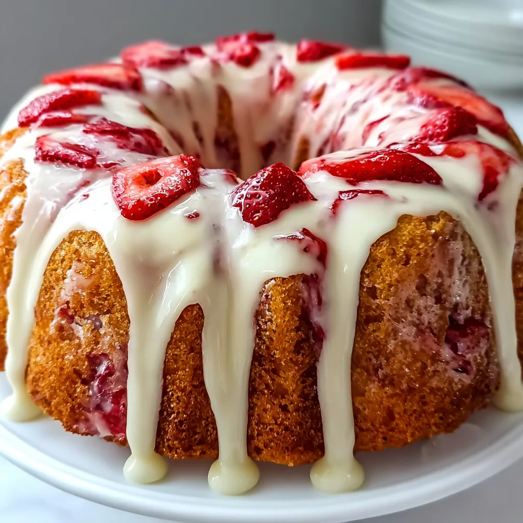 Homemade Strawberry Cream Cheese Pound Cake Recipe – Moist &amp; Delicious!