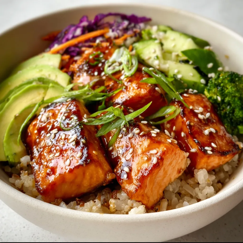 Honey Glazed Salmon Bowl Recipe | Healthy &amp; Delicious Seafood Meal