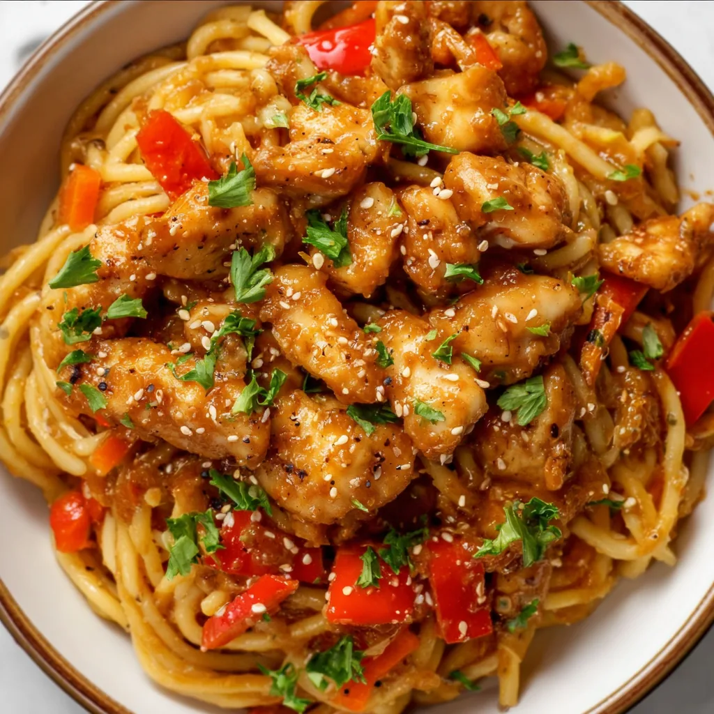 Honey Pepper Chicken Pasta