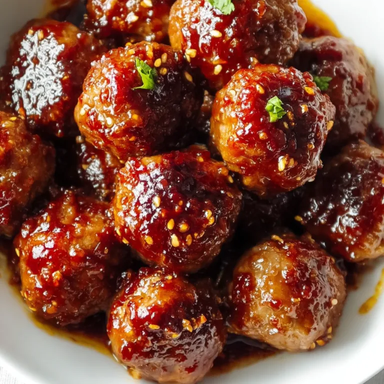 Spicy Honey Sriracha Meatballs Recipe | Sweet & Tangy Appetizer