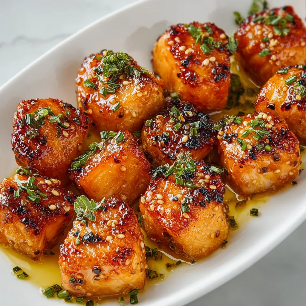 Delicious Hot Honey Salmon Bites Recipe – Sweet &amp; Spicy Seafood Appetizer