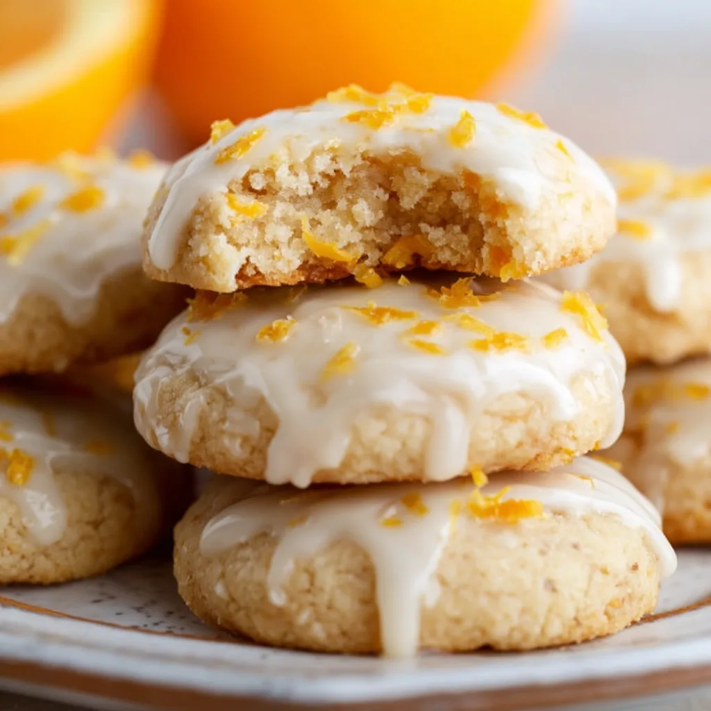 Delicious Iced Almond Flour Orange Cookies | Gluten-Free Citrus Treats