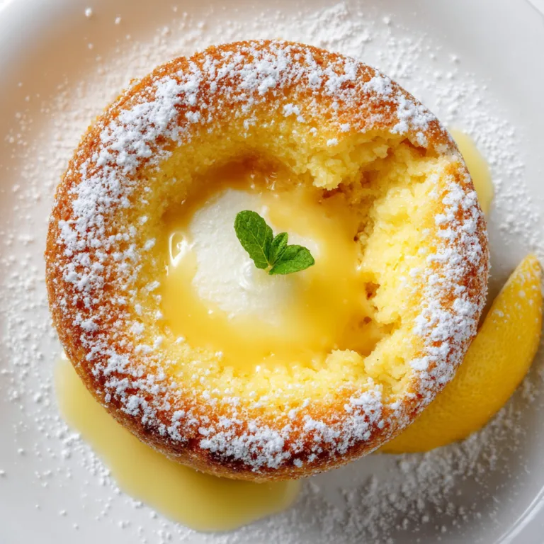Decadent Lemon Lava Cake Recipe | Moist, Zesty Dessert Delight