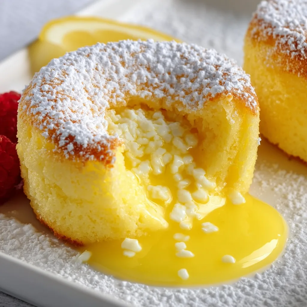Decadent Lemon Lava Cake Recipe | Moist, Zesty Dessert Delight