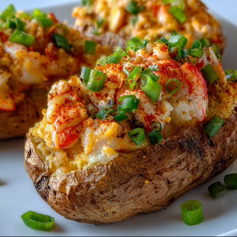 Loaded Cajun Seafood Stuffed Potatoes | Spicy &amp; Delicious Cajun Recipe