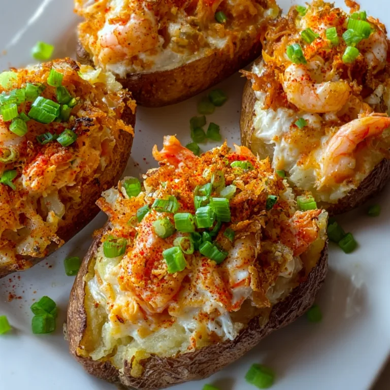 Loaded Cajun Seafood Stuffed Potatoes | Spicy & Delicious Cajun Recipe