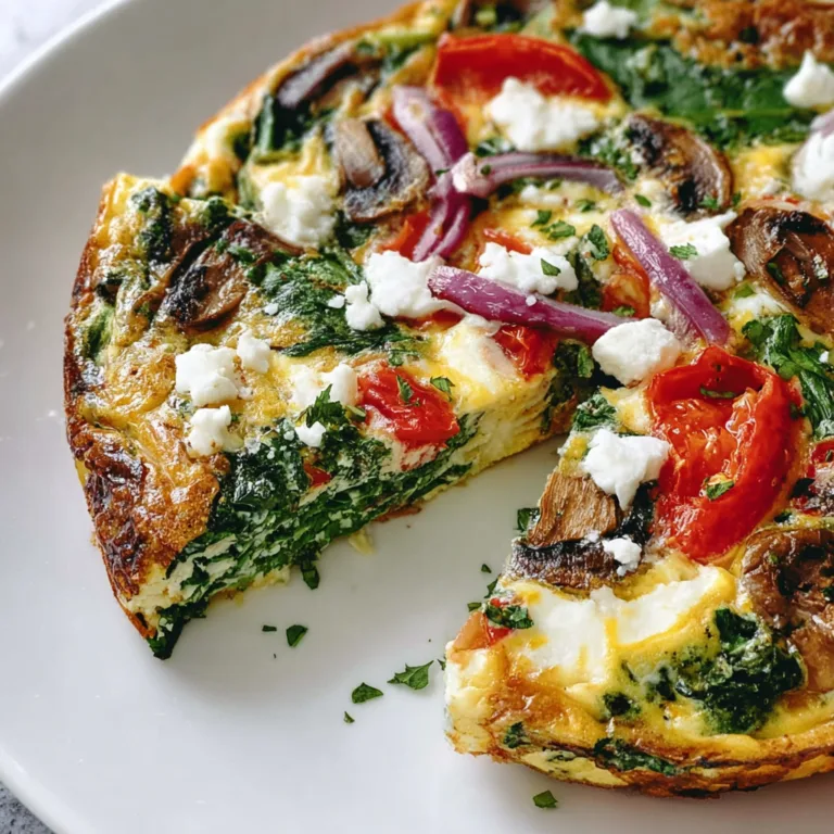 Mediterranean Frittata Veggie Breakfast Recipe | Healthy &amp; Delicious Meal