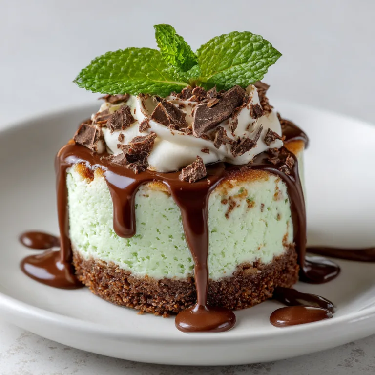 Mini Andes Mint Chocolate Cheesecake Recipe | Easy &amp; Delicious Dessert