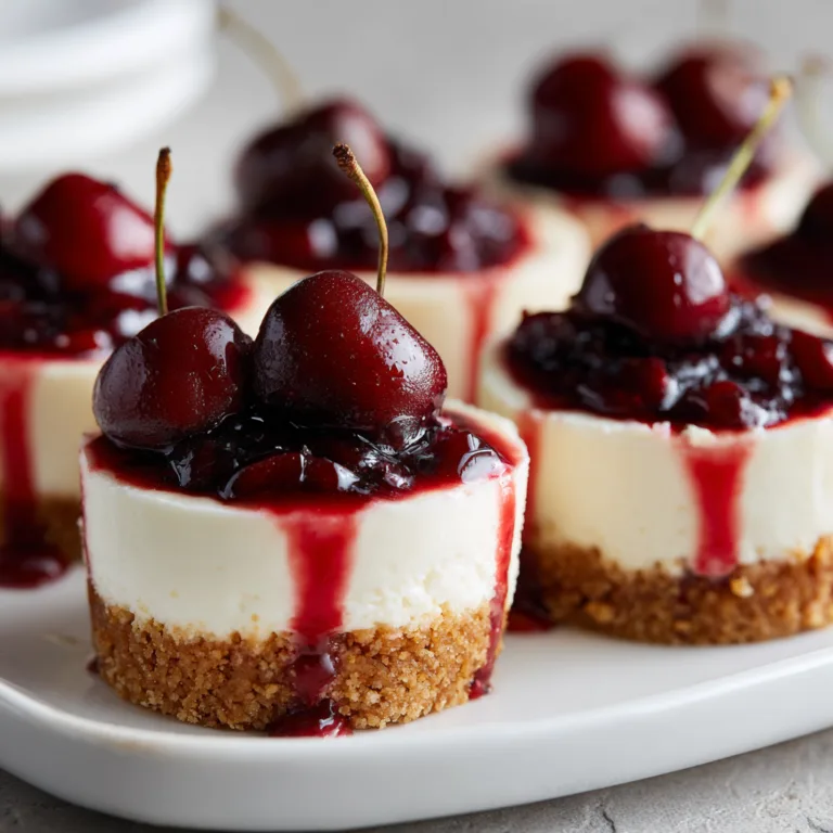 Delicious Mini Cherry Cheesecakes Recipe | Easy &amp; Creamy Treats