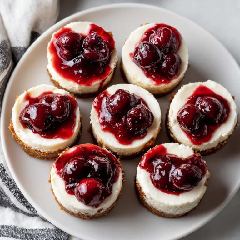Delicious Mini Cherry Cheesecakes Recipe | Easy & Creamy Treats