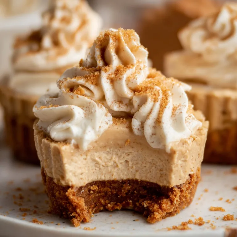 No-Bake Mini Biscoff Cheesecakes with Cookie Butter Whipped Cream – Easy & Delicious Dessert Recipe