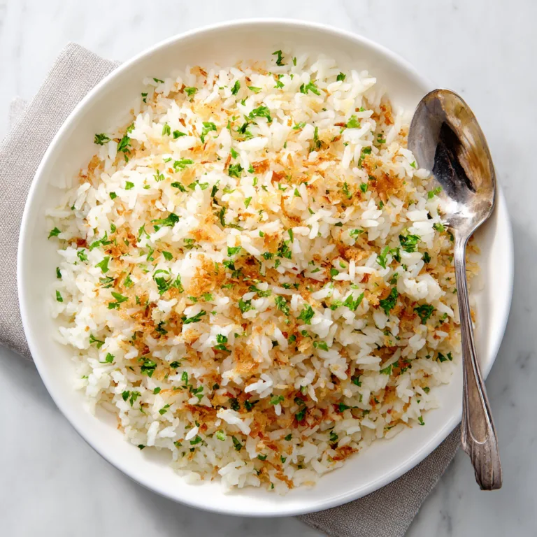Delicious Parmesan Garlic Rice Recipe | Easy & Flavorful Side Dish