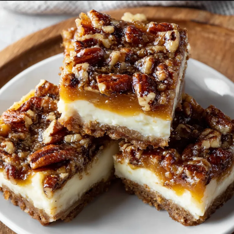 Delicious Pecan Pie Cheesecake Bars Recipe | Easy & Creamy Dessert Treat