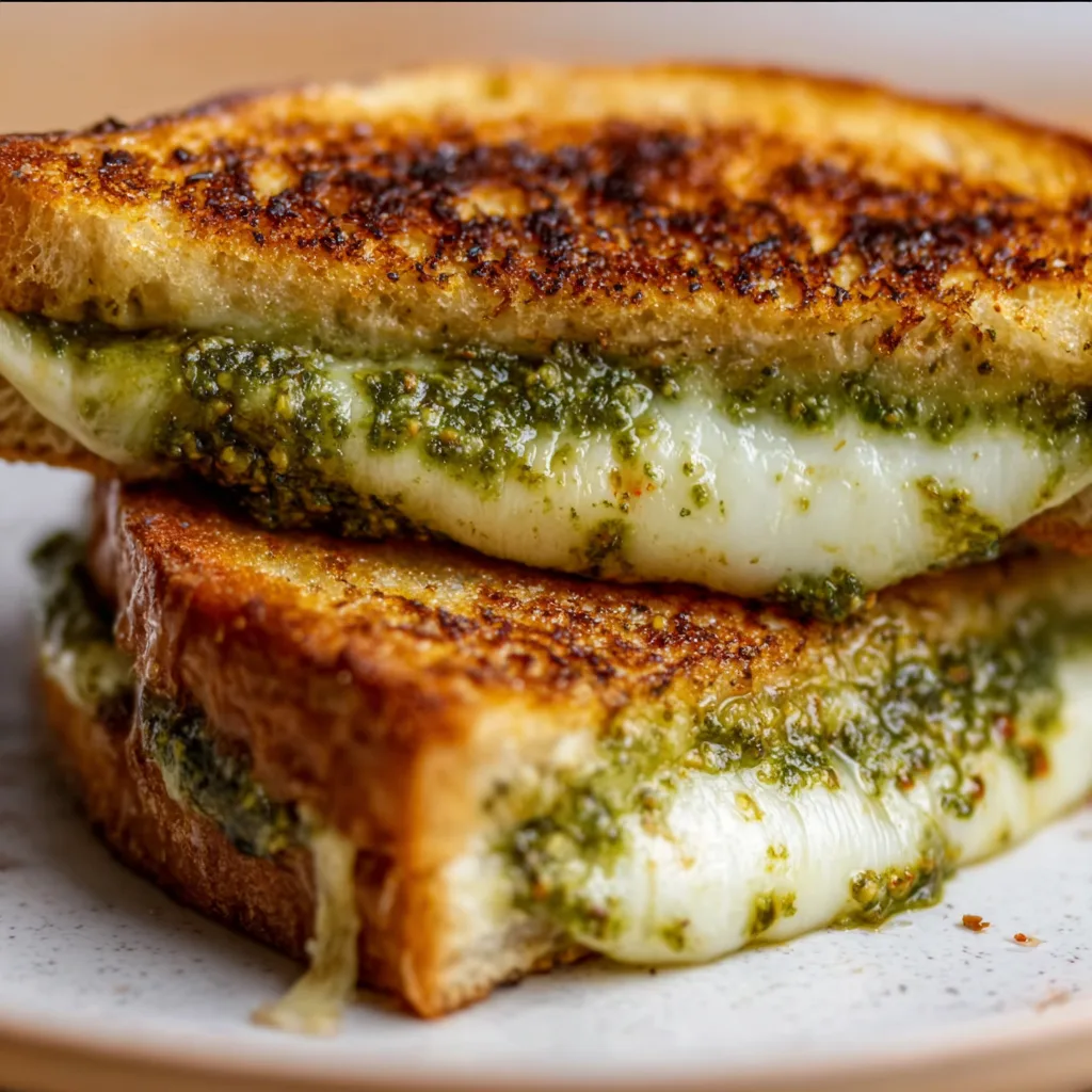 Delicious Pesto Grilled Cheese Recipe | Easy &amp; Flavorful Sandwich Idea