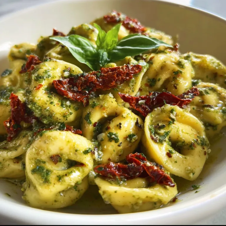Delicious Pesto Tortellini with Sundried Tomatoes Recipe | Easy &amp; Flavorful Pasta