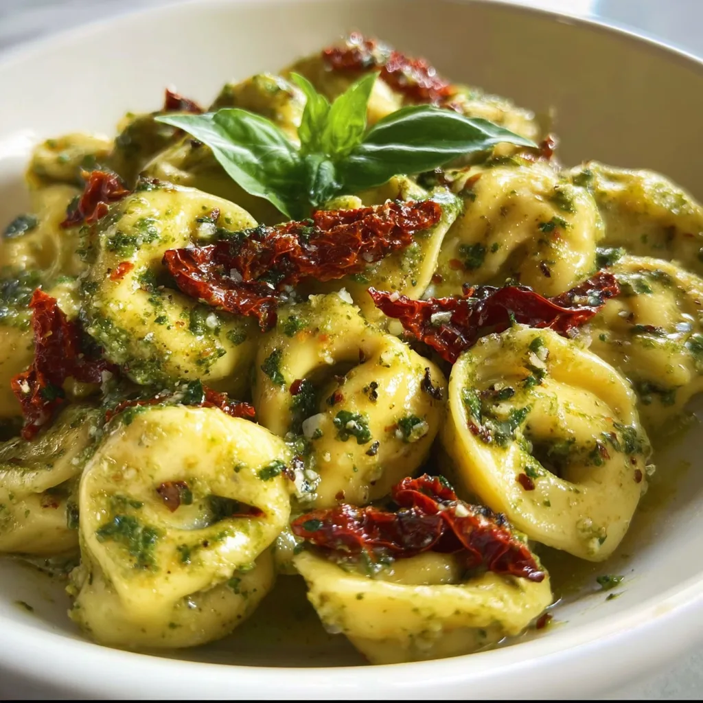 Delicious Pesto Tortellini with Sundried Tomatoes Recipe | Easy &amp; Flavorful Pasta