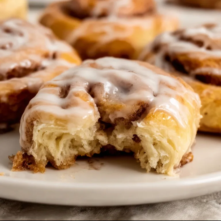 Delicious Puff Pastry Cinnamon Rolls with Sweet Maple Icing Recipe