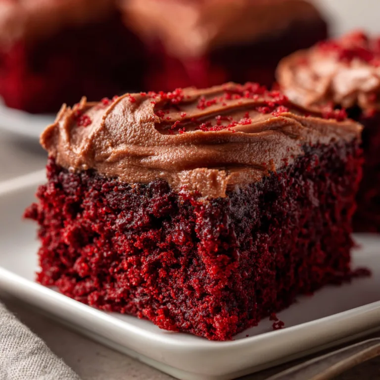 Decadent Red Velvet Brownies with Rich Chocolate Frosting Recipe