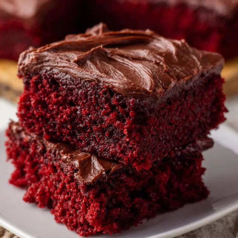 Decadent Red Velvet Brownies with Rich Chocolate Frosting Recipe