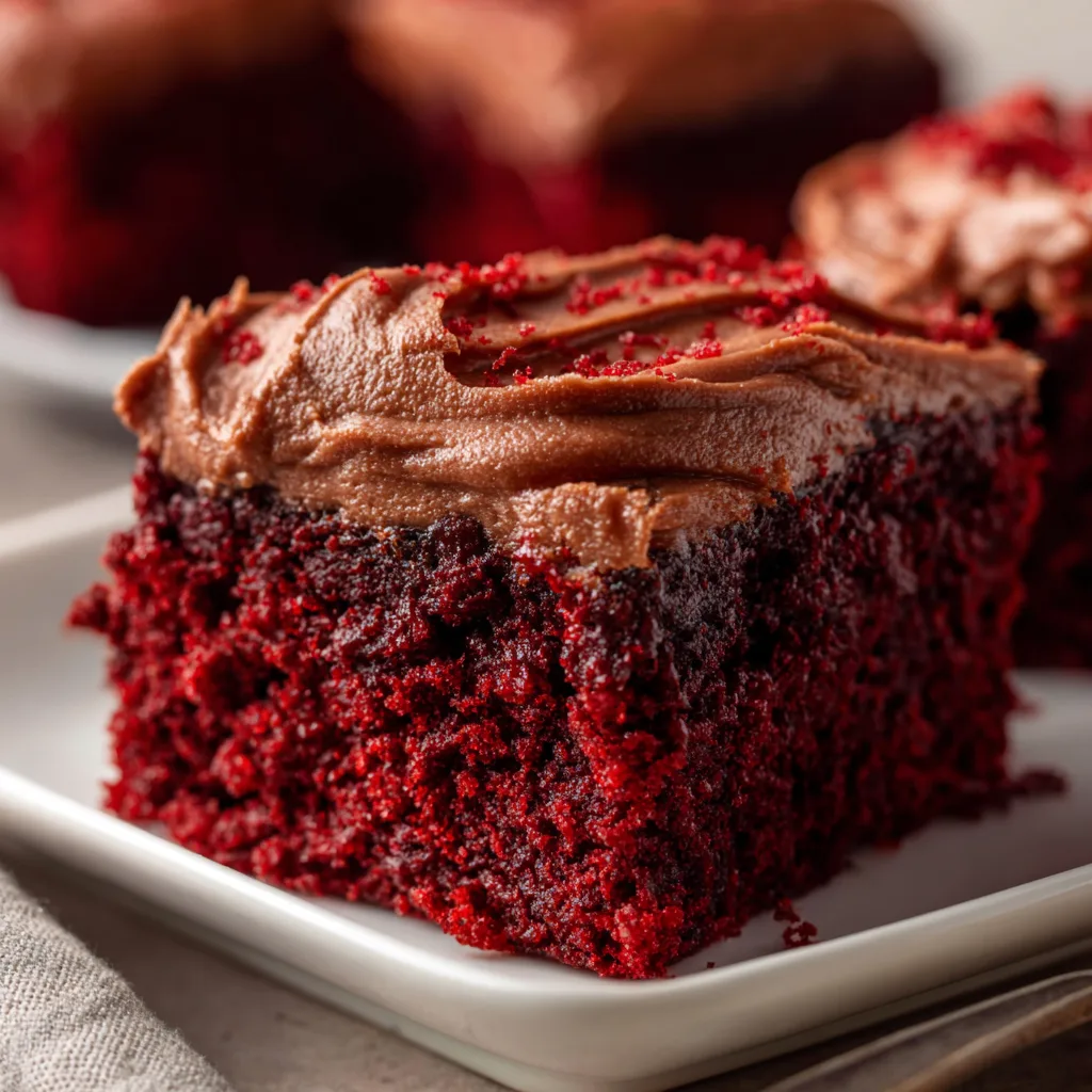 Decadent Red Velvet Brownies with Rich Chocolate Frosting Recipe