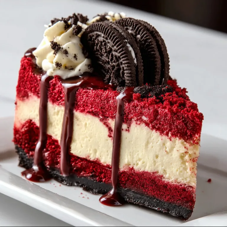 Decadent Red Velvet Oreo Cheesecake Recipe | Rich & Creamy Dessert Delight