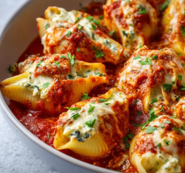 Ricotta Stuffed Shells Recipe | Creamy Baked Pasta Delight