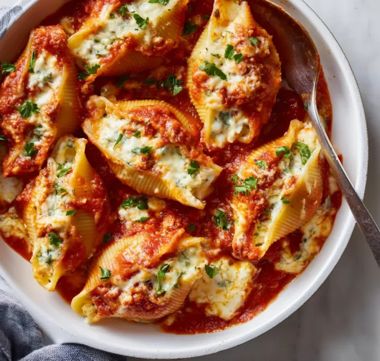 Ricotta Stuffed Shells Recipe | Creamy Baked Pasta Delight