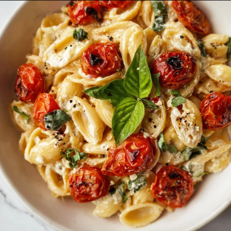 Roasted Tomato and Garlic Ricotta Pasta Recipe | Easy & Creamy Pasta Dish