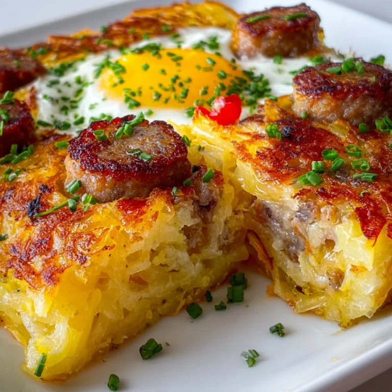 Hearty Sausage Hashbrown Breakfast Recipe | Easy & Delicious Morning Meal