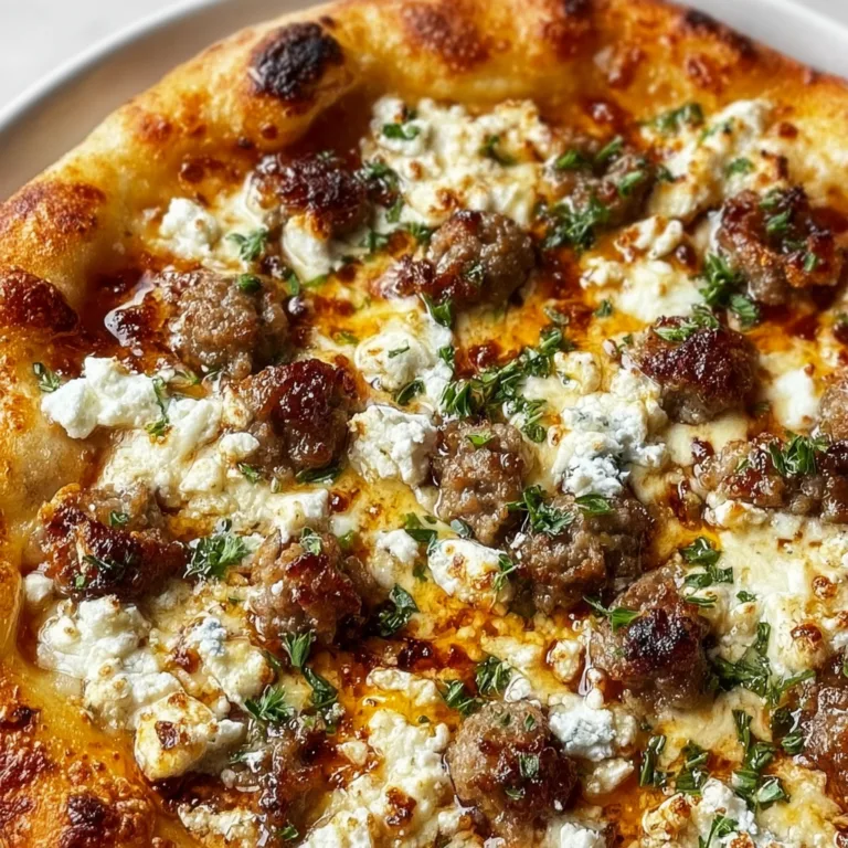 Sausage Ricotta Honey Hot Pizza | Sweet & Spicy Gourmet Recipe