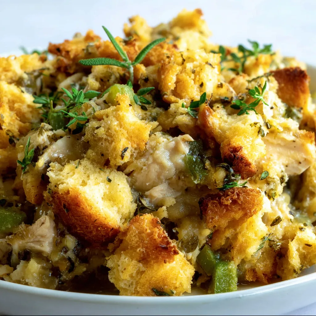 Easy Slow Cooker Chicken Stuffing Recipe | Delicious &amp; Comforting Meal