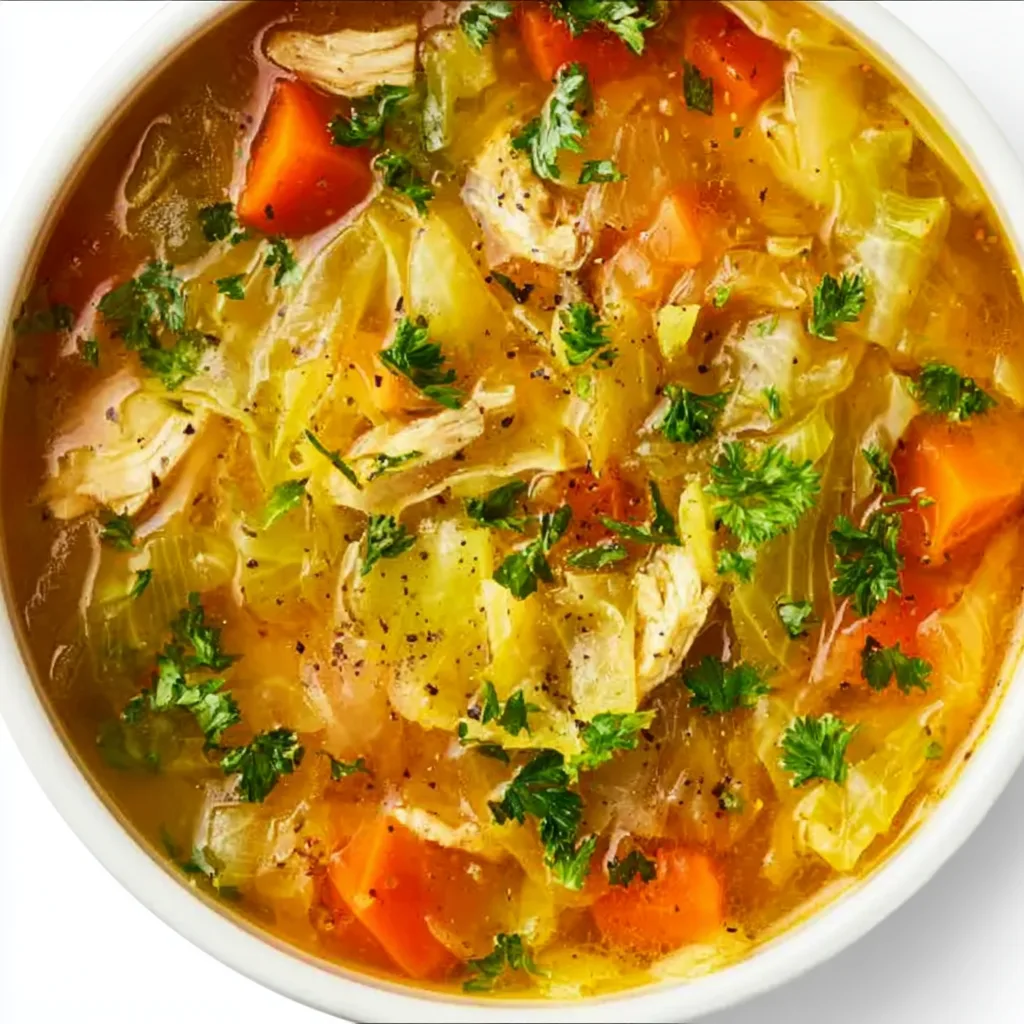 Soul-Warming Cabbage & Chicken Soup