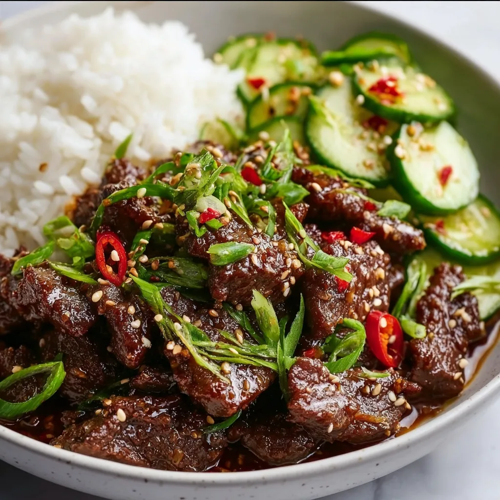 Spicy Keto Korean Beef with Cucumber Salad | Low-Carb, Flavorful &amp; Easy Recipe