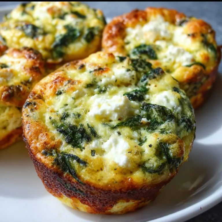 Delicious Spinach Feta Egg Muffins Recipe | Healthy Breakfast Idea