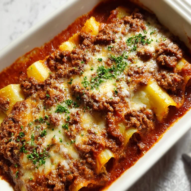 Stuffed Manicotti with Rich Meat Sauce | Classic Italian Pasta Recipe