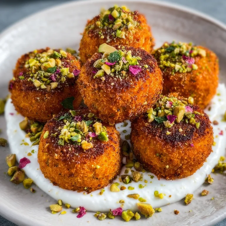 Sweet Potato Croquettes with Burrata Dip & Pistachio | Easy Gourmet Appetizer Recipe