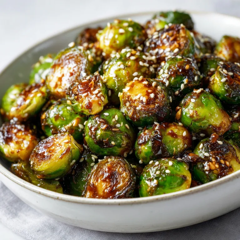 Delicious Teriyaki Glazed Brussels Sprouts Recipe – Sweet &amp; Savory Side Dish