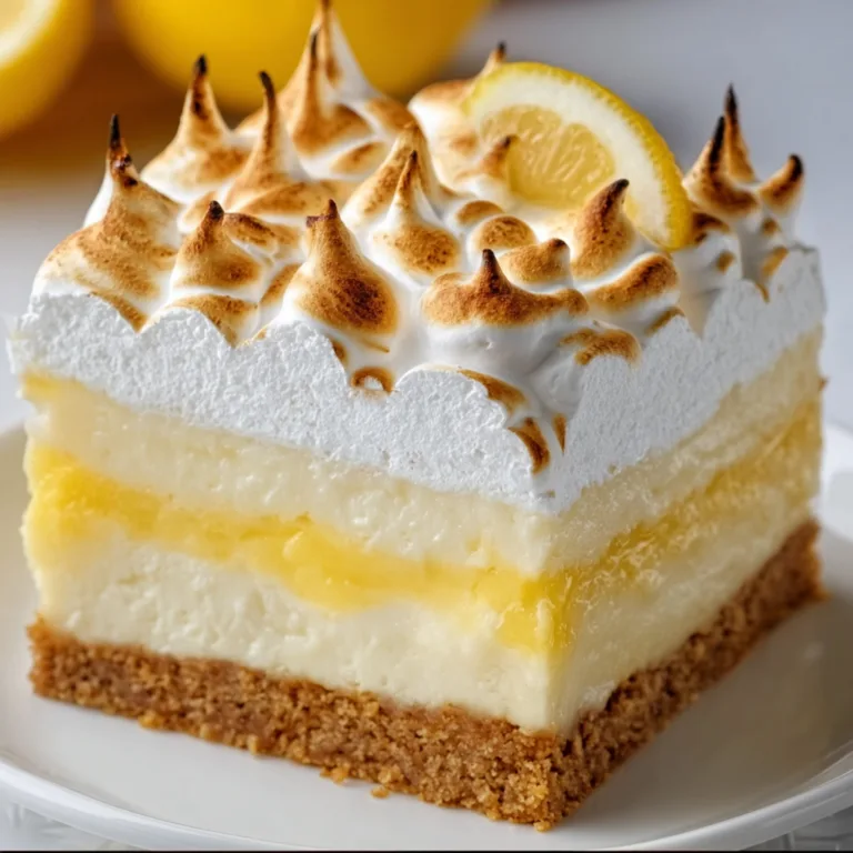 Triple Lemon Meringue Cheesecake Recipe | Zesty & Creamy Dessert Delight
