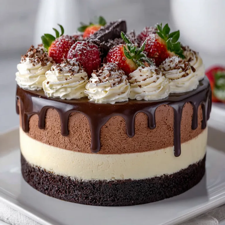 Decadent Tuxedo Cake | Triple Chocolate Mousse Cake Recipe & Tips